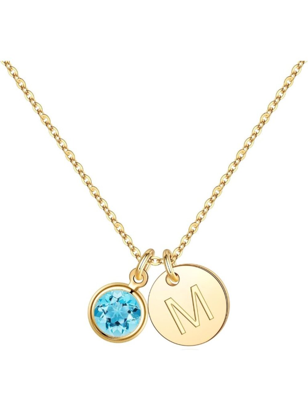 Personalized Birthstone Necklace for Women & Girls - Unique Initial Jewelry Gift